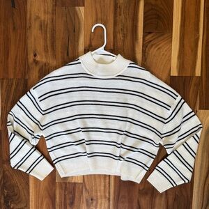 H&M Striped Black and White Women's Sweater
